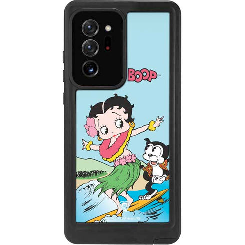 Betty Boop Surfing Galaxy Note20 Ultra 5G Waterproof Case